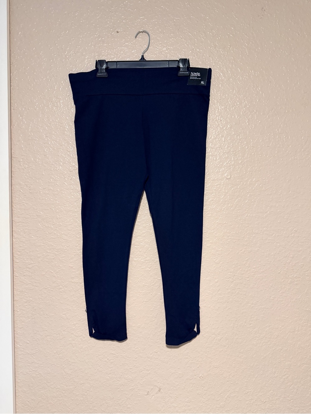 New York & Company Navy Blue Ankle Leggings with Branded Tag